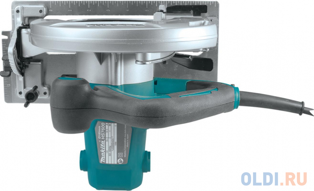 Makita HS7600 Пила диск,{1200Вт,5200об\\м,диск-ф185х30мм,рез-64мм,3.9кг, стальное основание, кор}