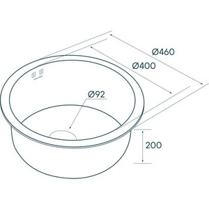 Кухонная мойка Paulmark Werra вороненая сталь (PM404646-GM)