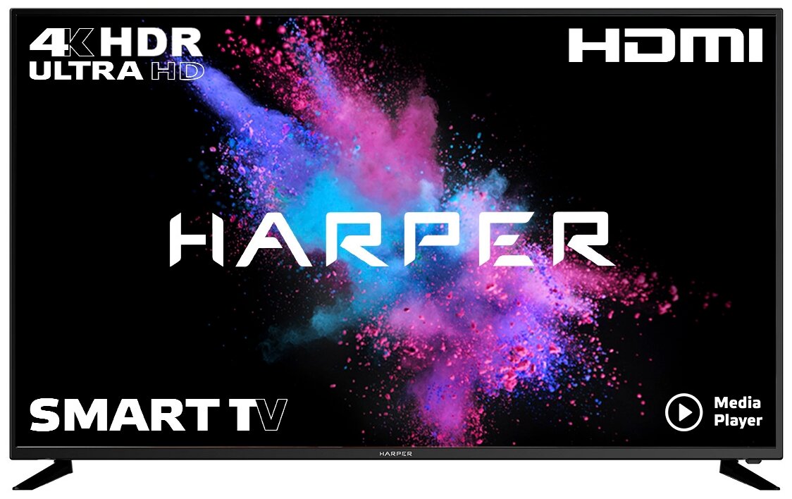Телевизор Harper 58" 58U750TS черный