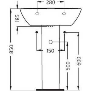 Пьедестал Ideal Standard для раковин Ocean/Skanitet (W306201) в Москвe