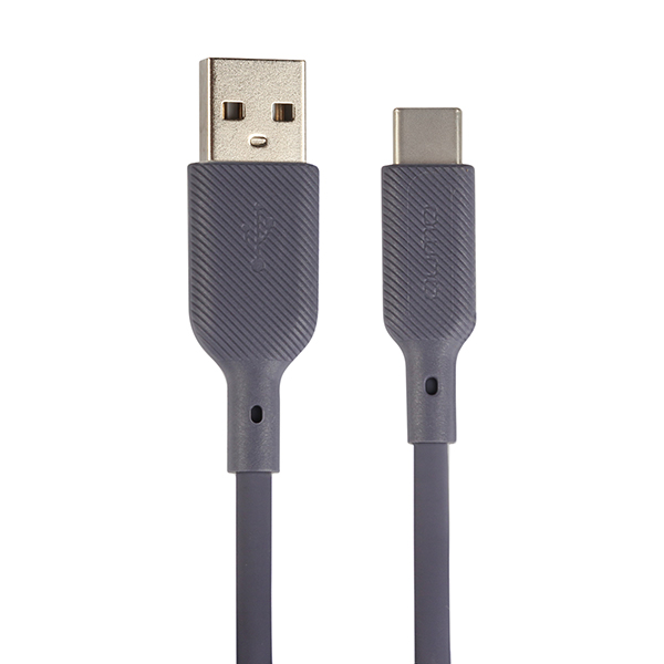 Кабель USB 2.0(Am)-USB Type-C(m), OTG, 3A, 1м, серый Qumo (32962)