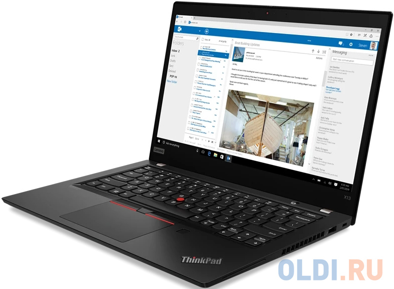 Ноутбук Lenovo ThinkPad X13 G1, 13.3",  Intel Core i5 10210U 1.6ГГц, 4-ядерный, 8ГБ DDR4, 256ГБ SSD,  Intel UHD Graphics , Free DOS, черный [20t3