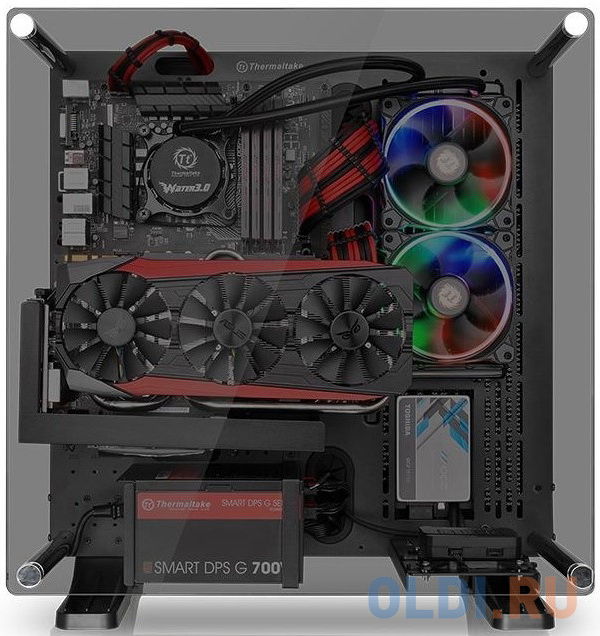 Корпус ATX Thermaltake Case Tt Core P3 TG Без БП чёрный в Москвe