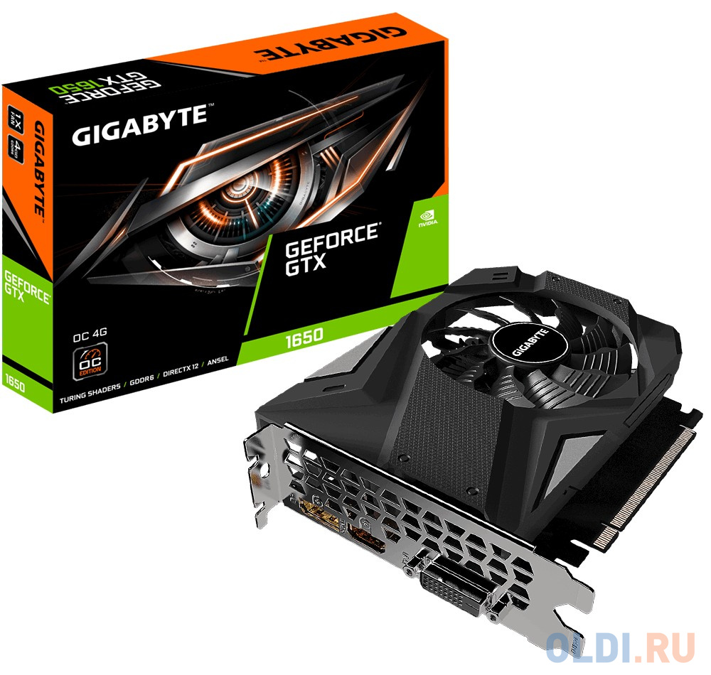 Видеокарта GigaByte GeForce GTX 1650 D6 OC 4096Mb GV-N1656OC-4GD