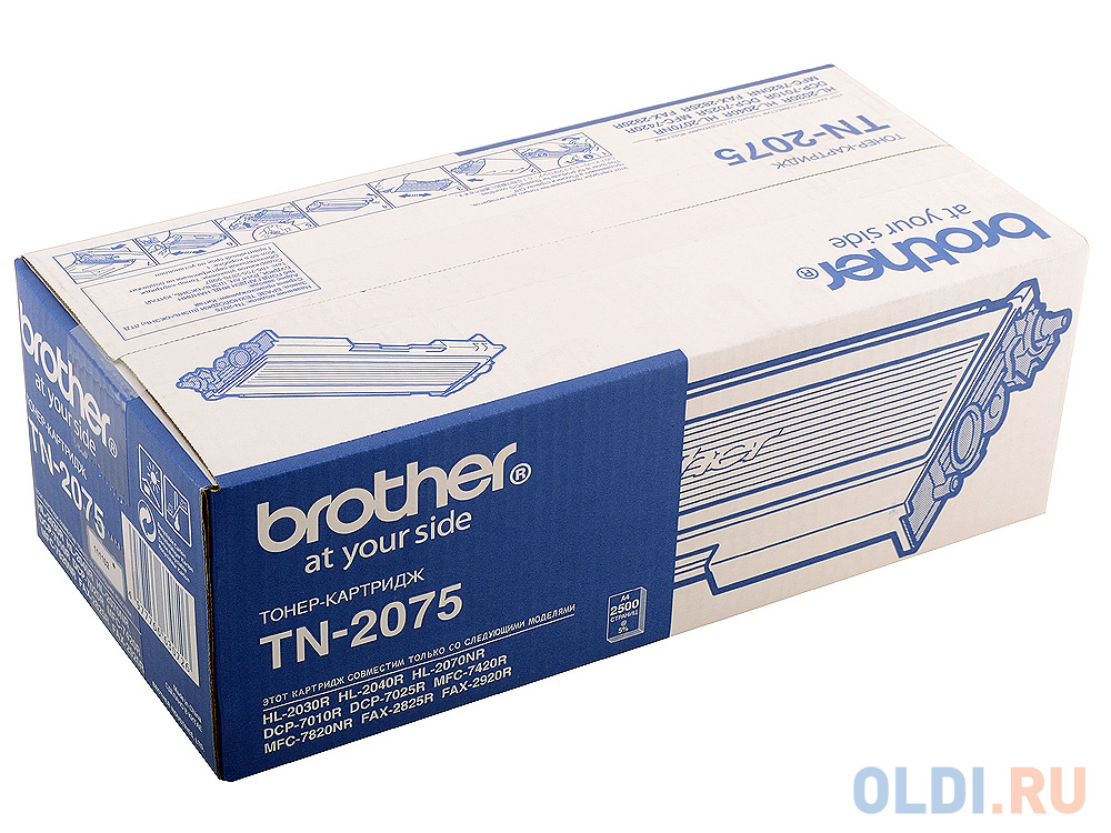 Картридж Brother TN-2075 TN-2075 TN-2075 TN-2075 TN-2075 2500стр Черный