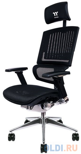 Кресло игровое Thermaltake GGC-EG5-BBLFDM-01 черный сетка крестовина алюминий
