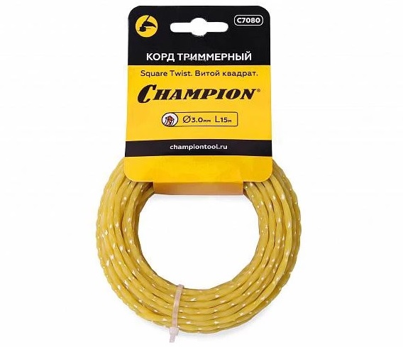 Леска Champion Square Twist 3,0мм*15м витой квадрат C7080