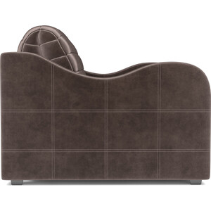 Кресло-кровать Mebel Ars Барон №4 (бархат серо-шоколадный STAR VELVET 60 COFFEE)