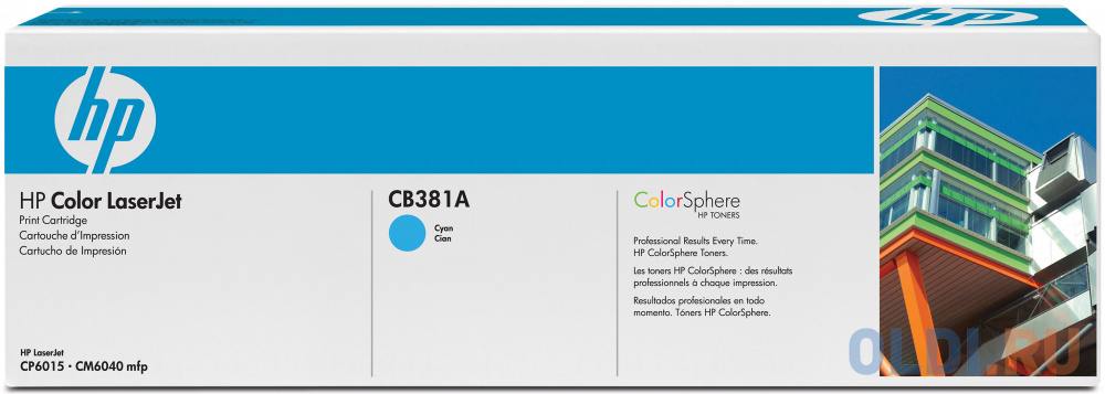 Картридж HP CB381A 21000стр Голубой