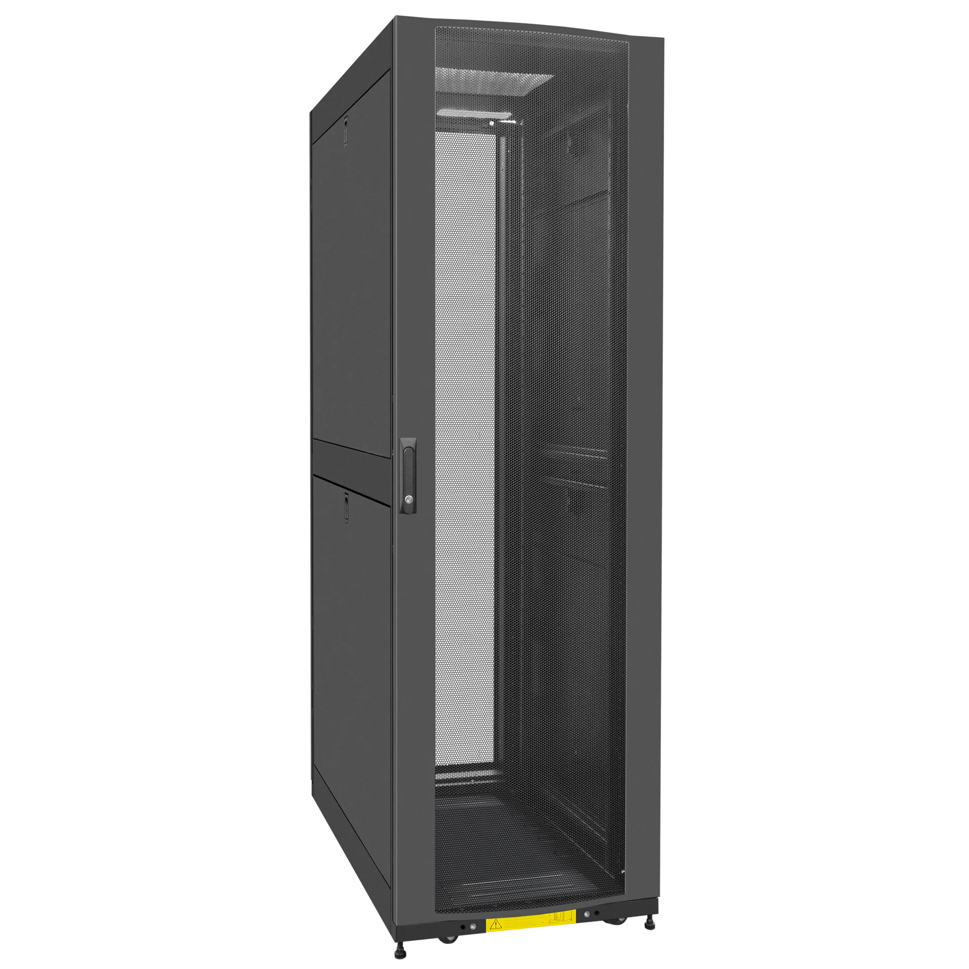 Шкаф серверный напольный 48U 600x1200 мм, перфорация, черный, Metal Box (MQ486012)