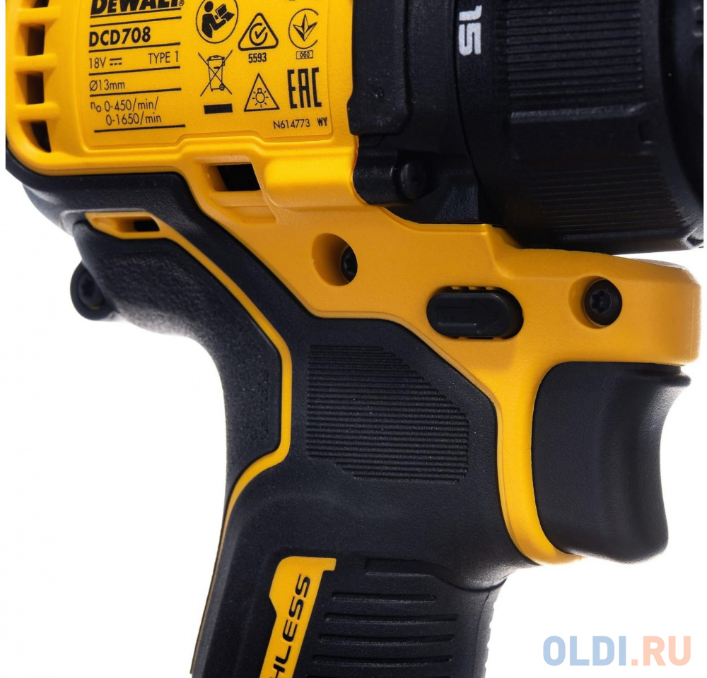 Дрель аккумуляторная DeWalt DCD708P2T-QW