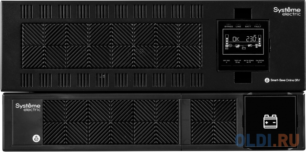 Systeme Electriс Smart-Save Online SRV, 10000VA/9000W, On-Line, Extended-run, Rack 5U(Tower convertible), LCD, Out: Hardwire, SNMP Intelligent Slot, U в Москвe