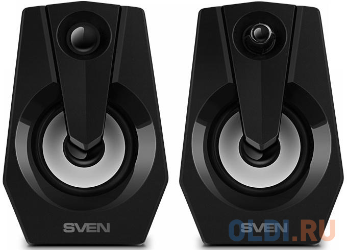 Колонки Sven 370 2.0 чёрные (2x2W, USB, RGB подсветка)