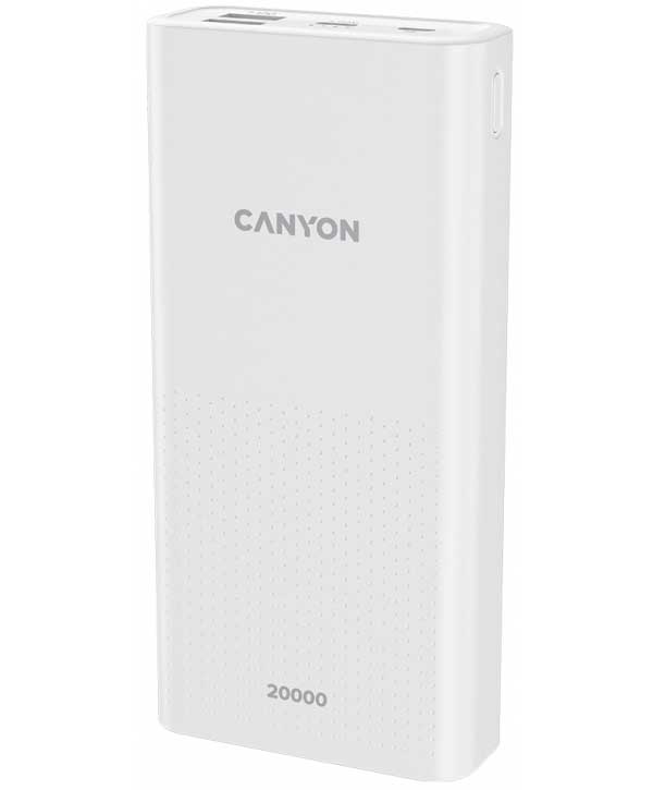 Внешний аккумулятор CANYON  PB-2001 Power bank 20000mAh white