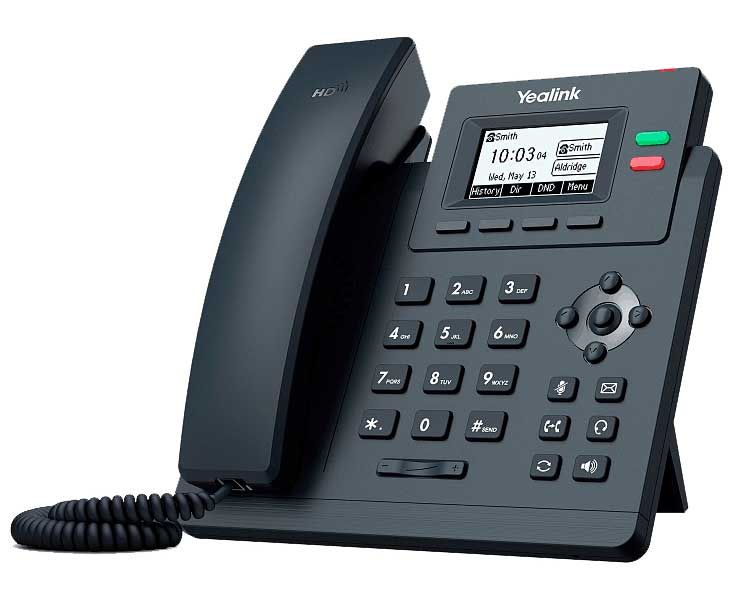 VoIP-телефон Yealink SIP-T31P without PSU черный