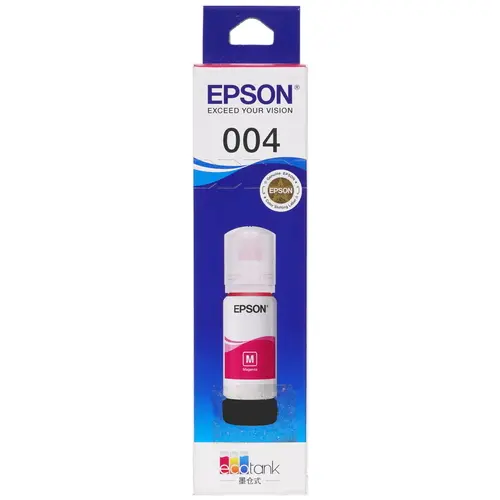 Чернила Epson 004, 100 мл, пурпурный, оригинальные для Epson L3258 / L3218 / L1218 (C13T00U380)
