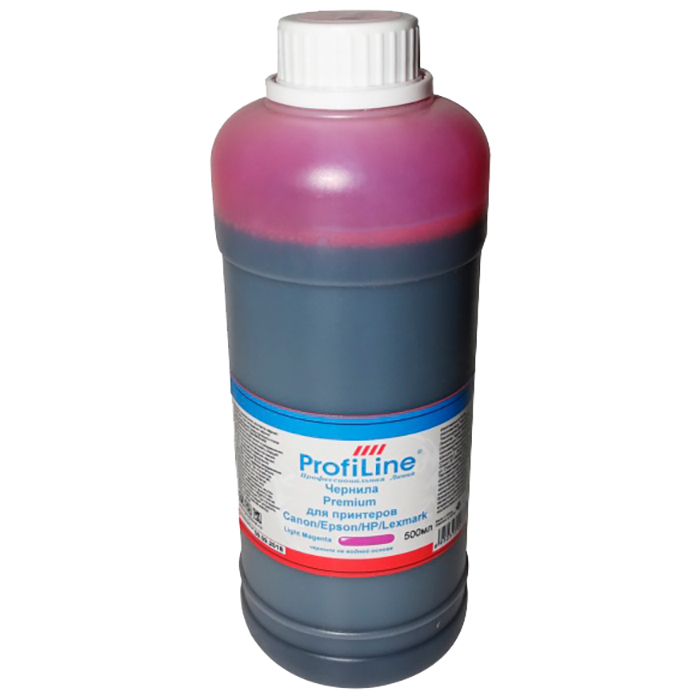 Чернила ProfiLine PL-INK-UNI-LM 500мл, 500 мл, светло-пурпурный, совместимые для Canon/Epson/Lexmark