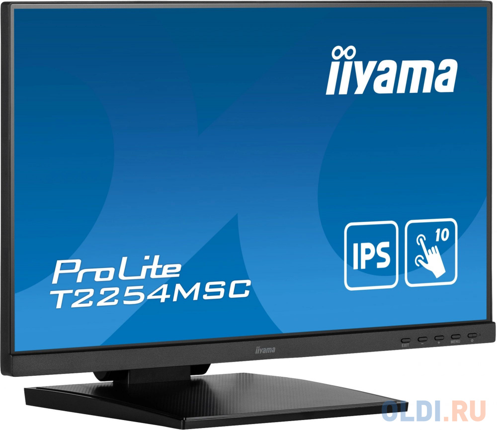 Монитор Iiyama 21.5" ProLite T2254MSC-B1AG черный IPS LED 16:9 HDMI M/M глянцевая HAS 250cd 178гр/178гр 1920x1080 60Hz DP FHD USB Touch 4.9кг