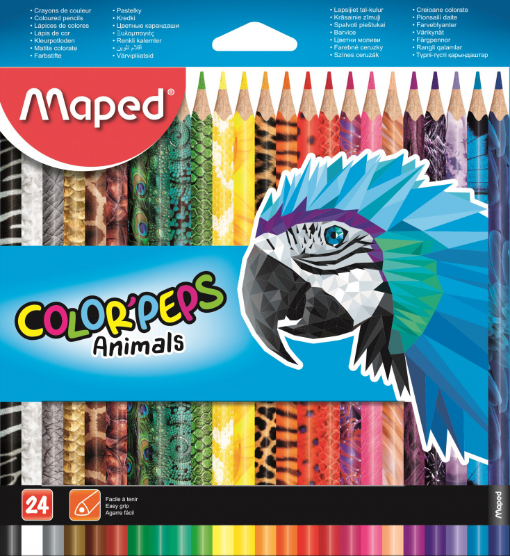 Карандаши цветные Maped Color'Peps 24 цвета 832224 (12 шт. в уп-ке)