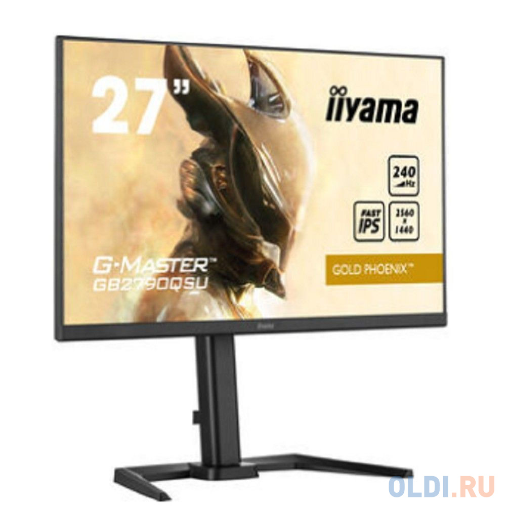 LCD Iiyama 27'' GB2790QSU-B5 {IPS 2560x1440 240Hz 1ms 400cd 8bit HDMI DisplayPort 2xUSB3.0 2x2W HAS Pivot VESA}