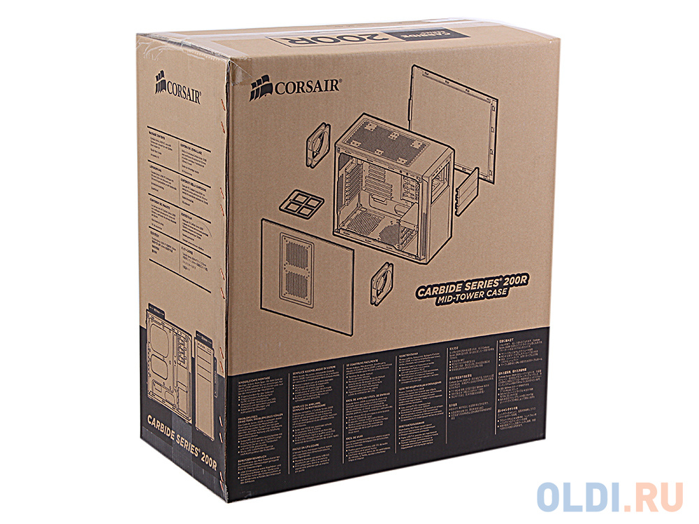 Корпус ATX Corsair Carbide Series 200R Без БП чёрный CC-9011023-WW