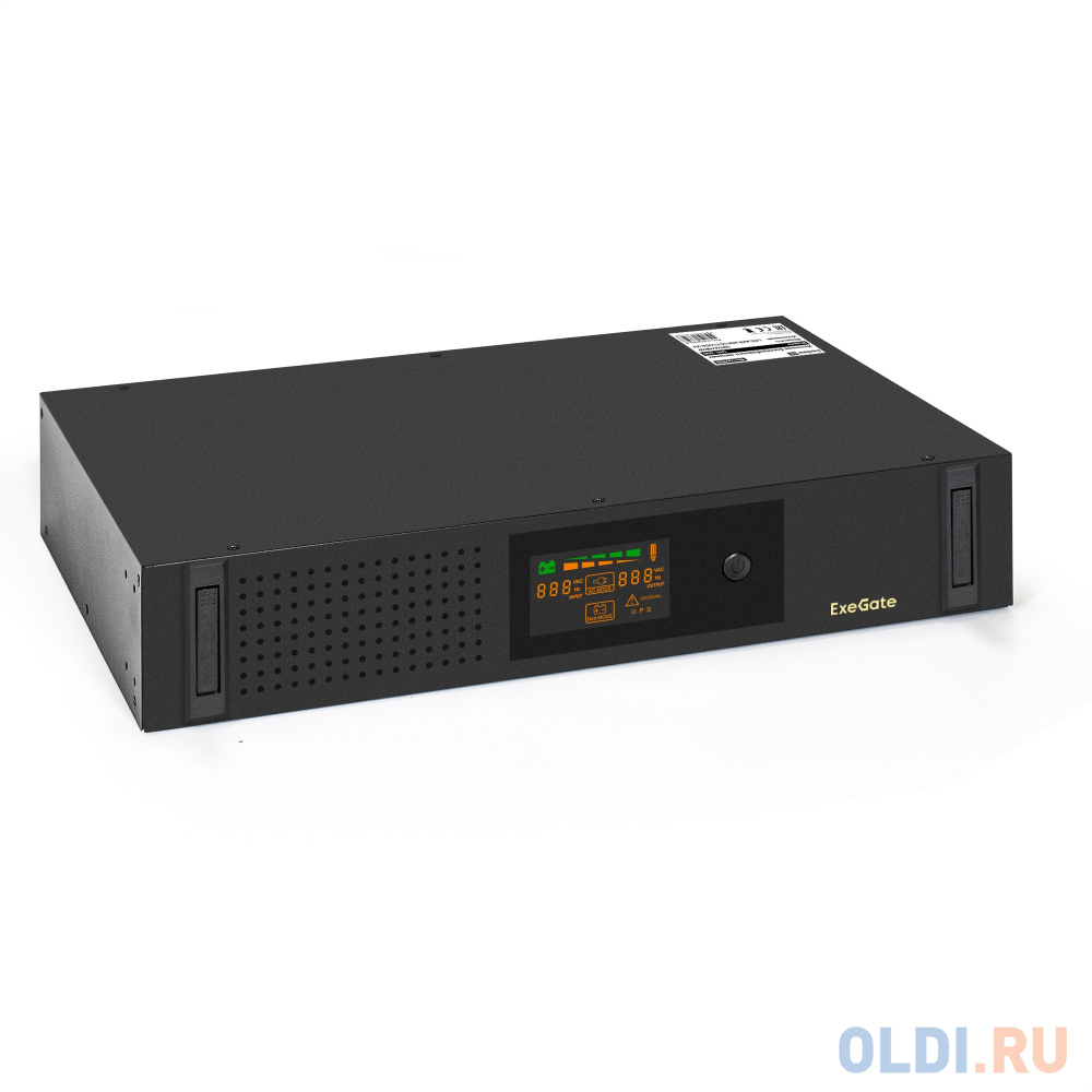 Exegate EX293849RUS ИБП ExeGate ServerRM UNL-800.LCD.AVR.2SH.3C13.USB.2U <800VA/480W, Color LCD, AVR, 2*Schuko+3*C13, USB, 2U, установка в стойку, в Москвe