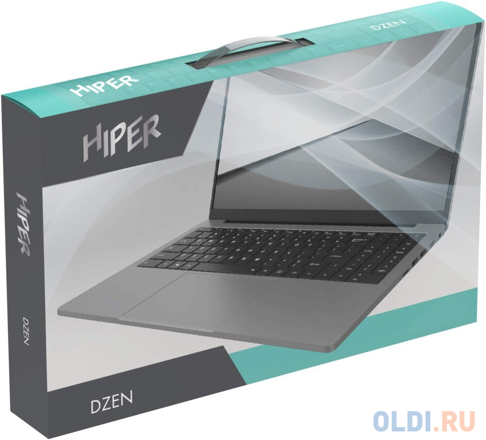 Ноутбук HIPER DZEN 15.6" 1920x1080 Intel Core i5-1135G7 SSD 512 Gb 16Gb Intel Iris Xe Graphics серебристый Windows 10 Professional H1569O5165WMP