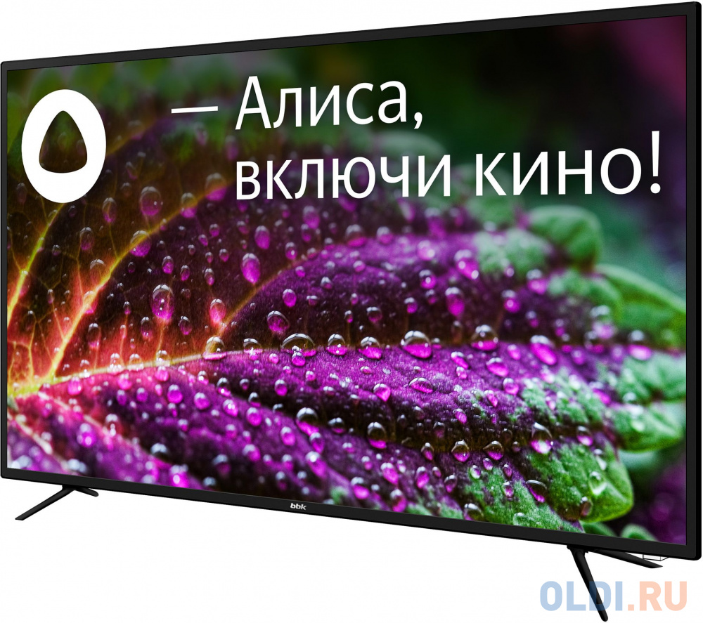 Телевизор LED BBK 55" 55LEX-8264/UTS2C Яндекс.ТВ черный 4K Ultra HD 60Hz DVB-T2 DVB-C DVB-S2 USB WiFi Smart TV (RUS) в Москвe