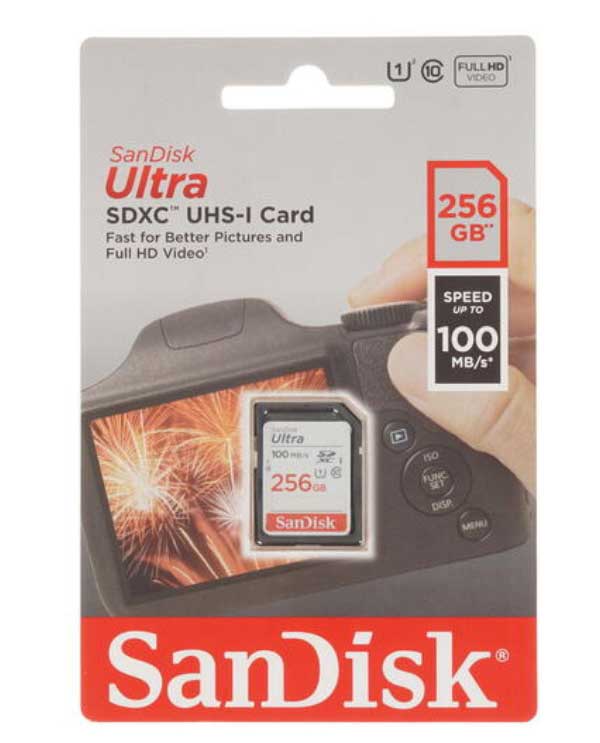 Карта памяти SanDisk SDXC Ultra Class10 256Gb (SDSDUNR-256G-GN6IN)