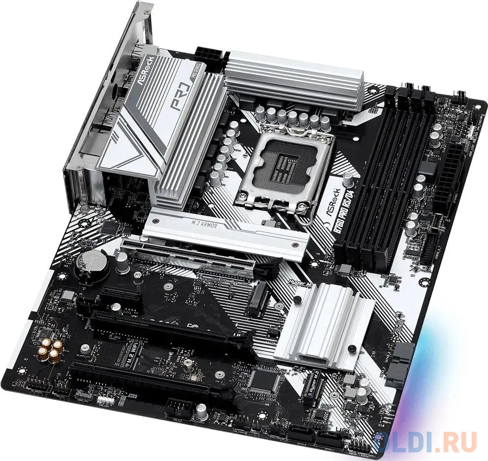 ASROCK B760 PRO RS/D4, LGA1700, B760, 4*DDR4, HDMI+DP, 4xSATA3 6.0 (RAID), M.2 Socket, 4xUSB 3.2, 2xUSB2.0, Type-C, ATX; 90-MXBKS0-A0UAYZ