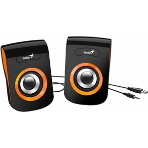 Компьютерные колонки Genius SP-Q180, 2.0, 2 x 3W RMS, USB-power, Orange