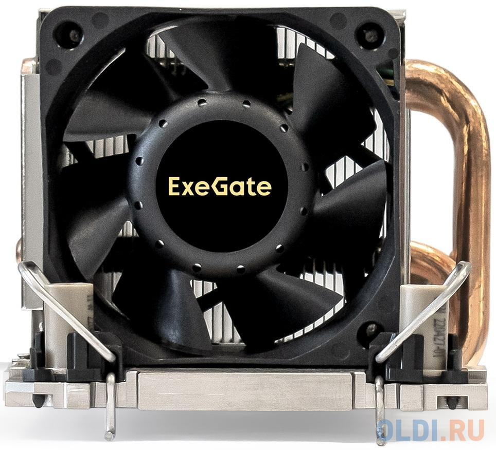 Кулер ExeGate ESNK-P0078AP4.PWM.2U.4189.Cu (Al+Cu, 2U, 5 тепл. трубок, LGA 4189, TDP 300W, Fan 80mm, PWM, 2100-8000RPM, 2 ball bearing, 4pin, 54,3db,