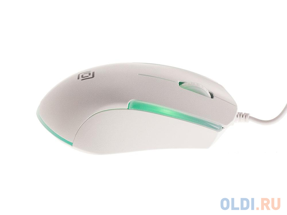 Мышь Oklick 245M белый оптическая (1000dpi) USB (3but