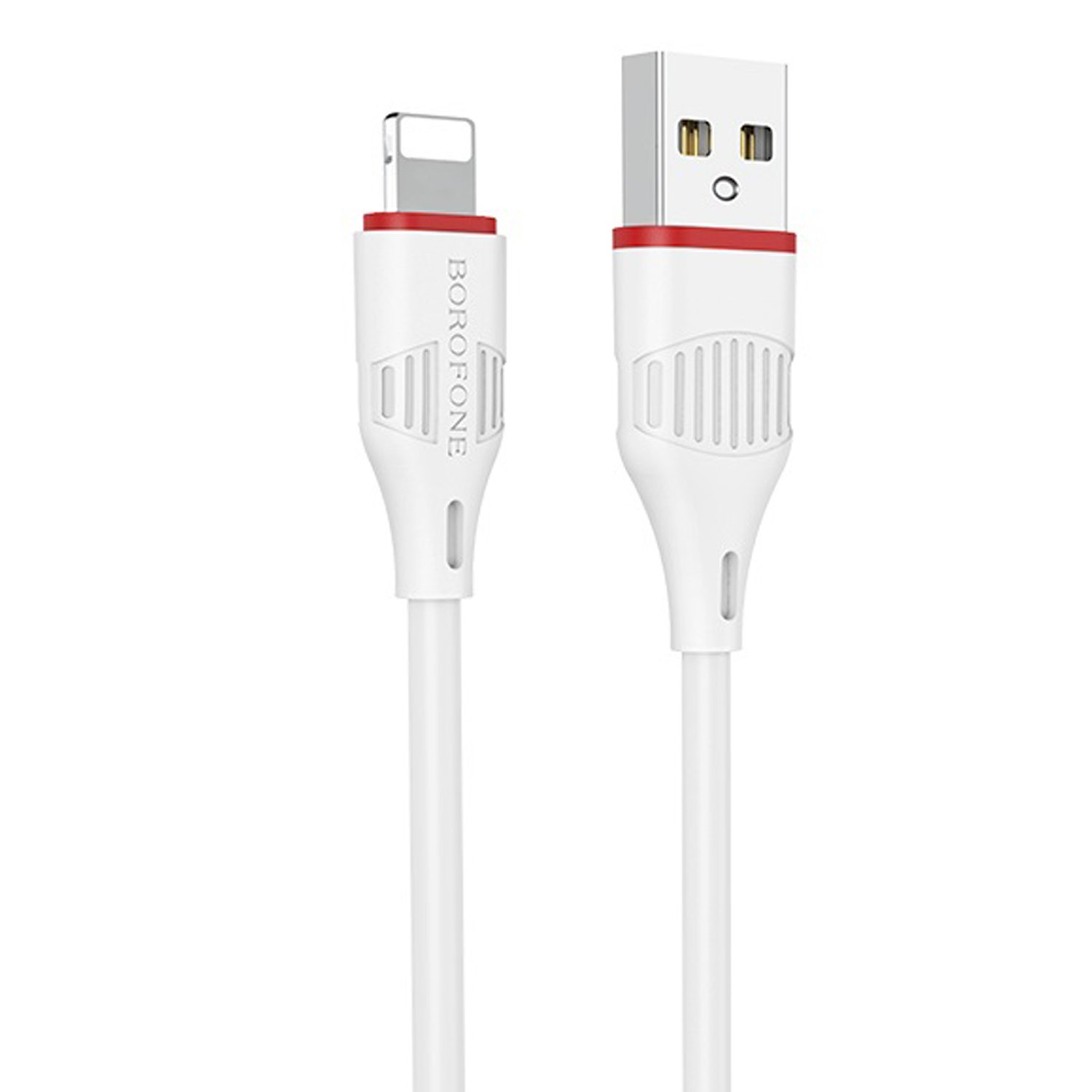Кабель USB 2.0(Am)-Lightning 8-pin(m), 2A, 1м, белый Borofone Enjoy BX17 (99420)