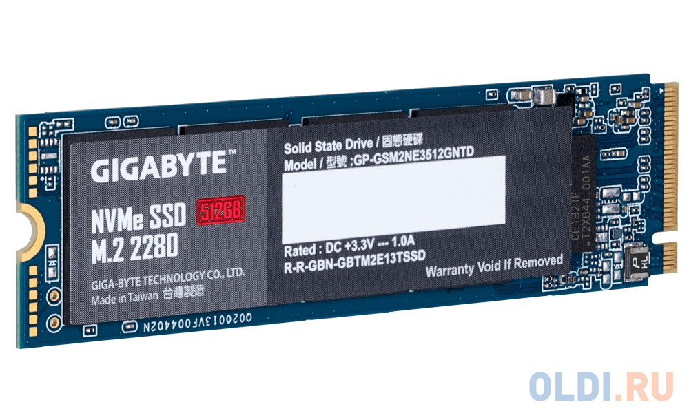 Твердотельный накопитель SSD M.2 512 Gb GigaByte NVMe Read 1700Mb/s Write 1550Mb/s 3D NAND TLC GP-GSM2NE3512GNTD в Москвe