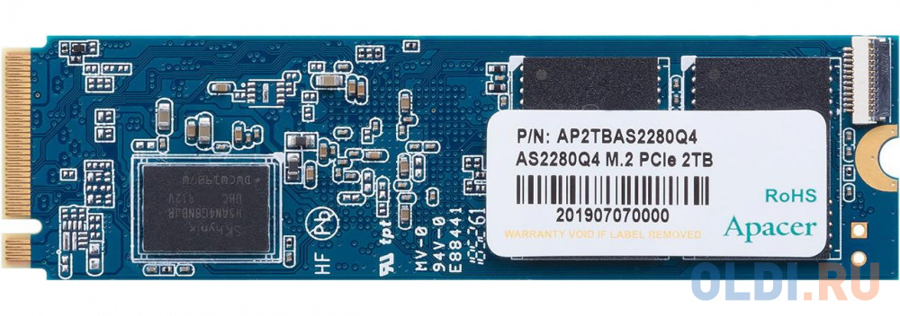 SSD накопитель Apacer AS2280Q4 2 Tb PCI-E 4.0 х4