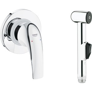 Гигиенический набор Grohe BauCurve с механизмом, хром (123072) в Москвe