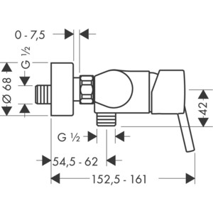 Смеситель для душа Hansgrohe Talis S хром (32620000)