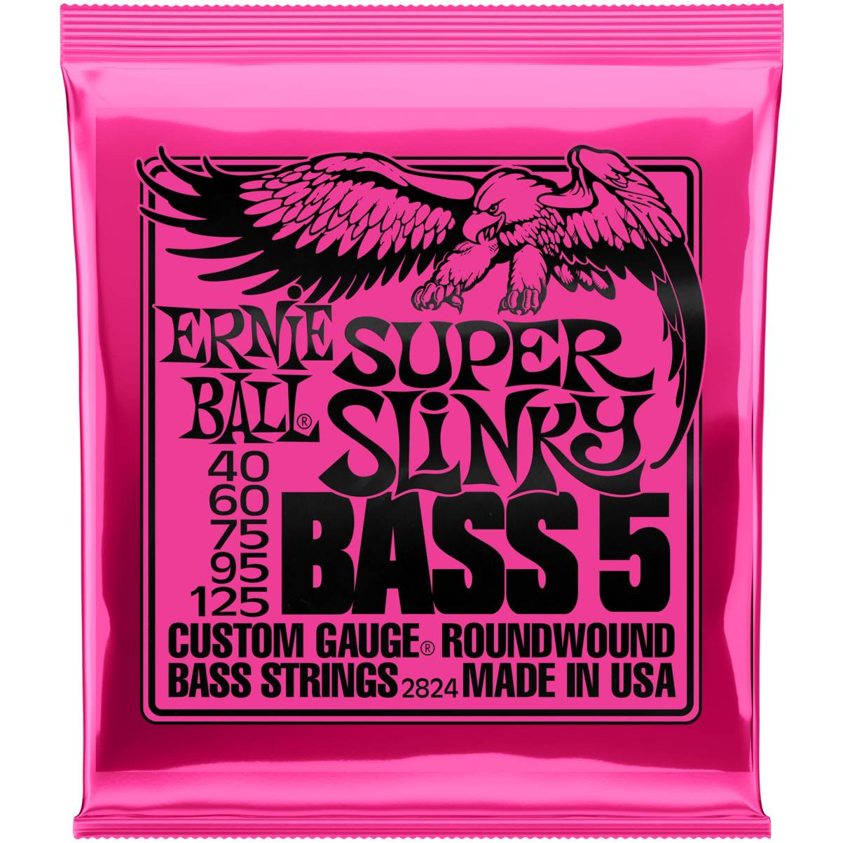 Струны для 5 струнной бас-гитары ERNIE BALL 2824 Nickel Wound Slinky Super 40-125 в Москвe