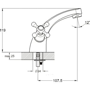 Смеситель для раковины G.lauf QMT (QMT1-A722)