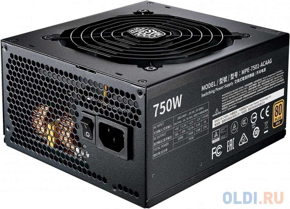 Блок питания Cooler Master MWE Gold V2 750 Вт в Москвe