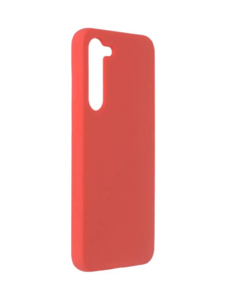 Чехол Red Line силиконовый для Samsung Galaxy S23+, красный, с микрофиброй