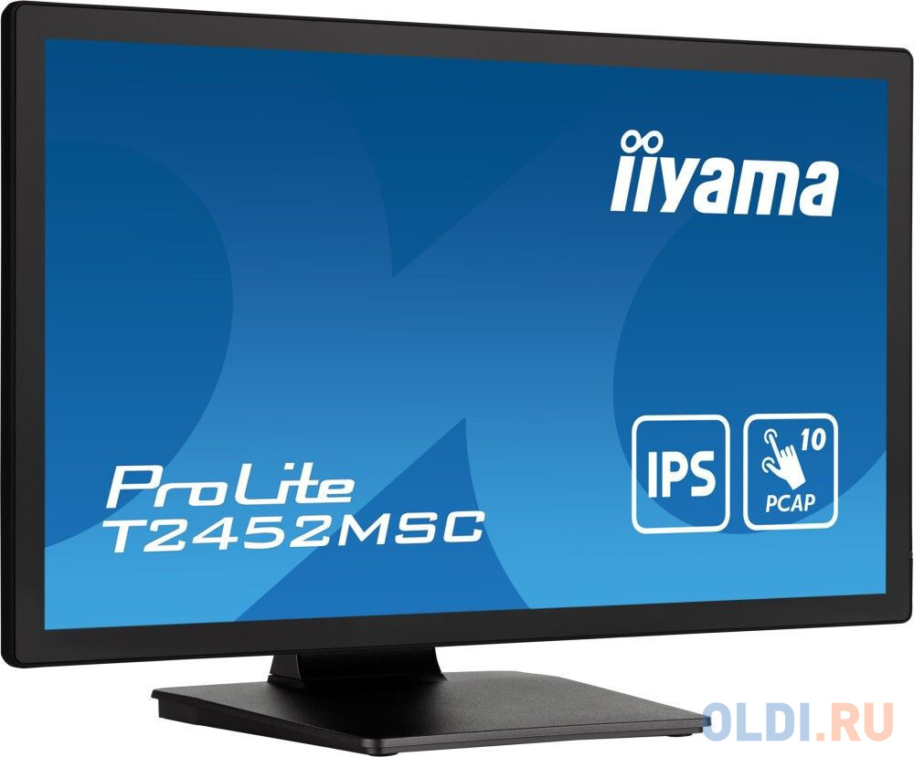 Монитор Iiyama 23.8" ProLite T2452MSC-B1 черный IPS LED 14ms 16:9 HDMI M/M матовая 1000:1 400cd 178гр/178гр 1920x1080 60Hz DP FHD USB Touch 5.6кг