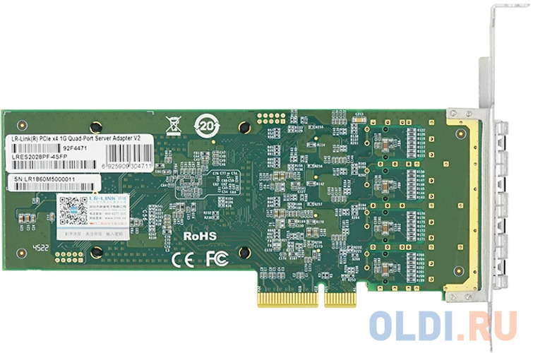 Сетевой адаптер PCIE 4X10G LRES2028PF-4SFP LR-LINK