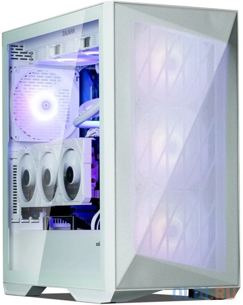 Корпус MidiTower Zalman Z9 Iceberg MS white (ATX, без БП, ARGB, 2xUSB2.0 Type-A + USB3.2 Type-C) (Zalman Z9 Iceberg MS)