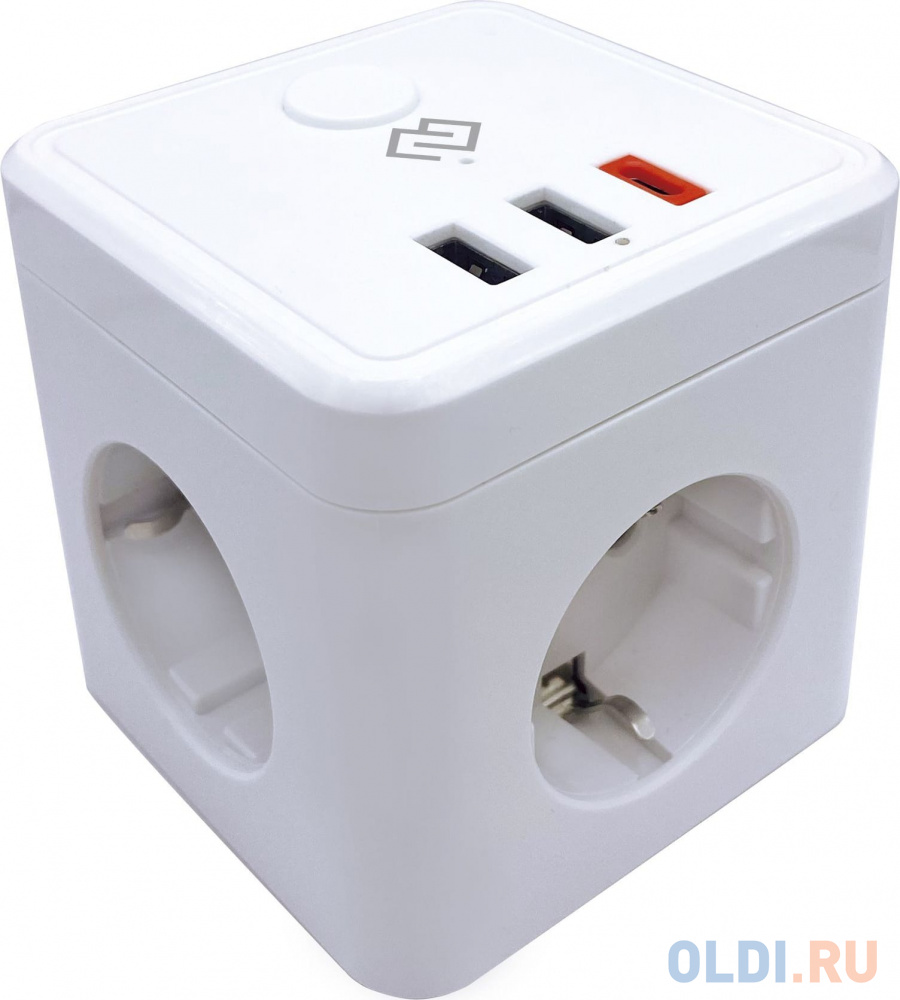 Умная розетка Digma DiPlug Cube 1 EU Wi-Fi белый (DPC13S)