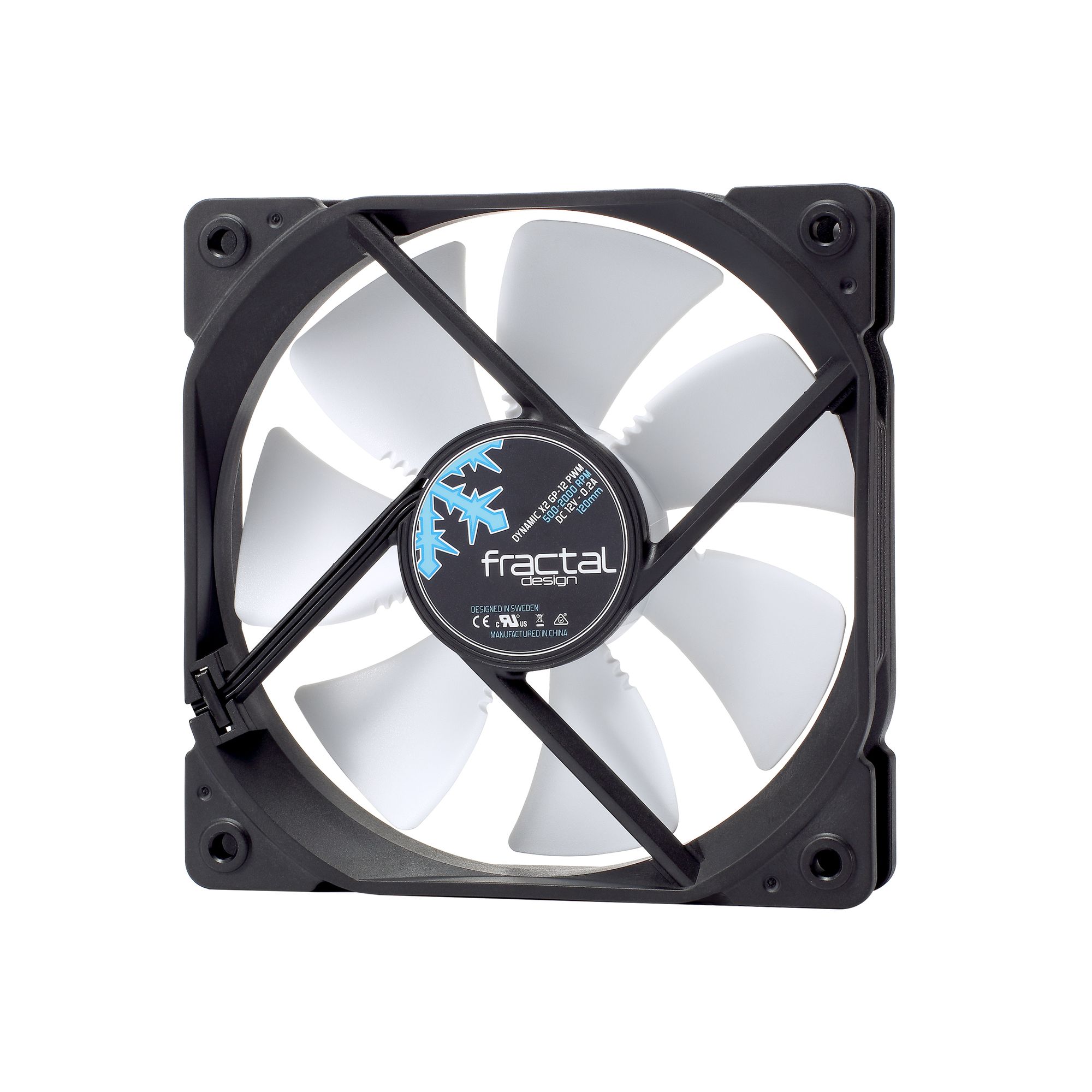 Вентилятор для корпуса Fractal Design Dynamic X2 GP-12 PWM (FD-FAN-DYN-X2-GP12-PWM-WT) White