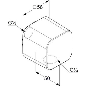 Подключение для шланга Kludi A-Qa белый (6554043-00)