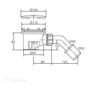 Сифон для душевого поддона Ideal Standard Tempoplex (K7817AA)