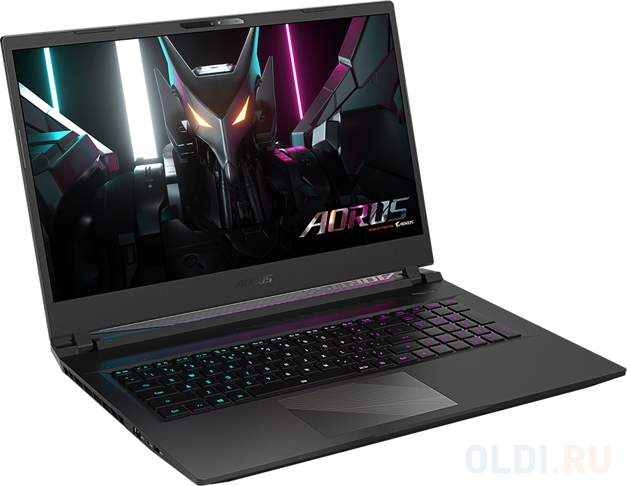 Ноутбук Gigabyte Aorus 17 BSF Core i7 13700H 16Gb SSD1Tb NVIDIA GeForce RTX4070 8Gb 17.3" IPS QHD (2560x1440) Windows 11 Home black WiFi BT Cam (